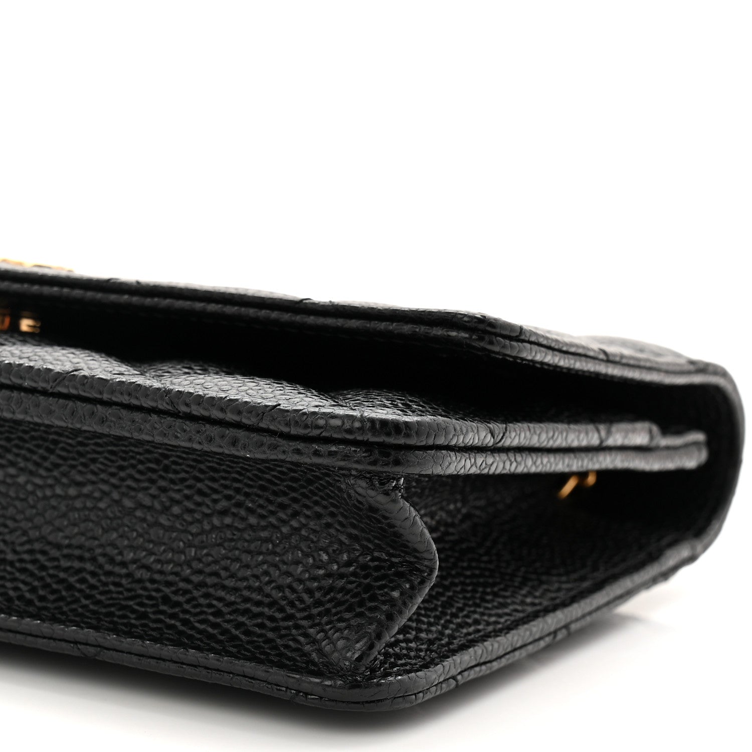 Chanel Caviar Quilted Wallet on Chain WOC Black