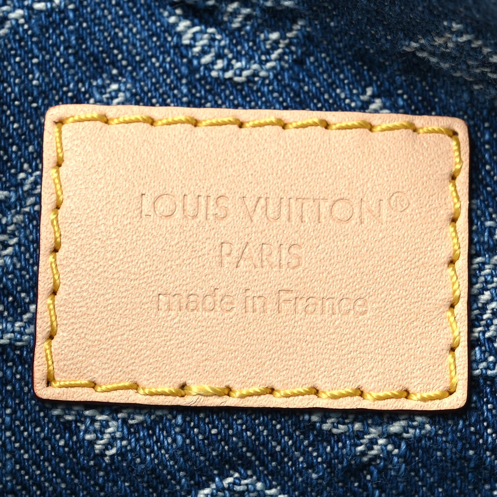 Louis Vuitton Monogram Pochette Accessories Cargo  Blue Denim