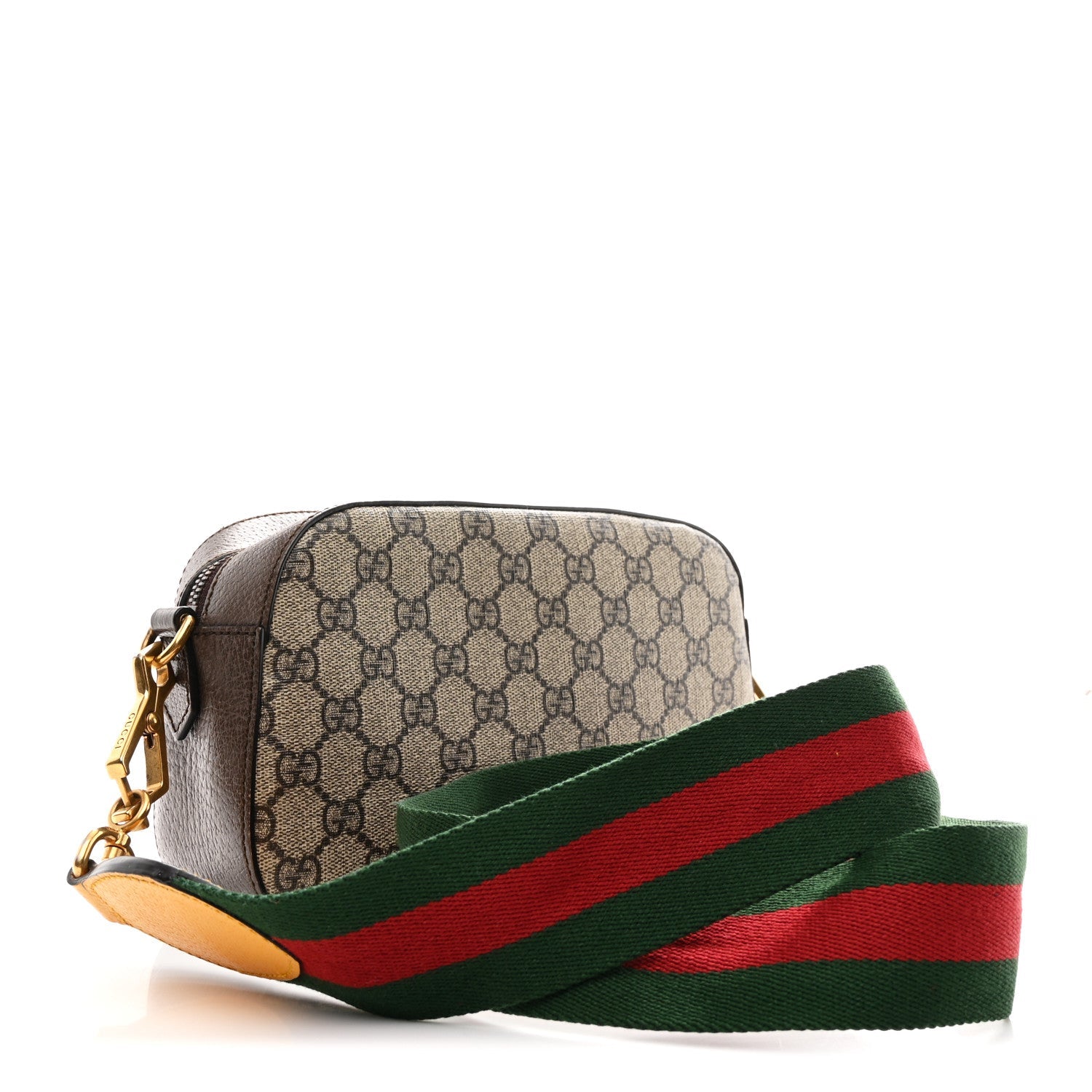 Gucci GG Supreme Monogram Web Neo Vintage Shoulder Bag Beige New Acero Crop