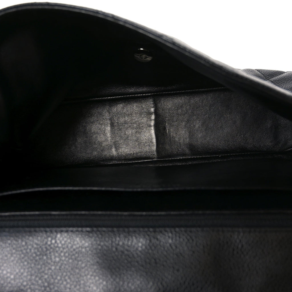Chanel Caviar Quilted Jumbo Single Flap Black
