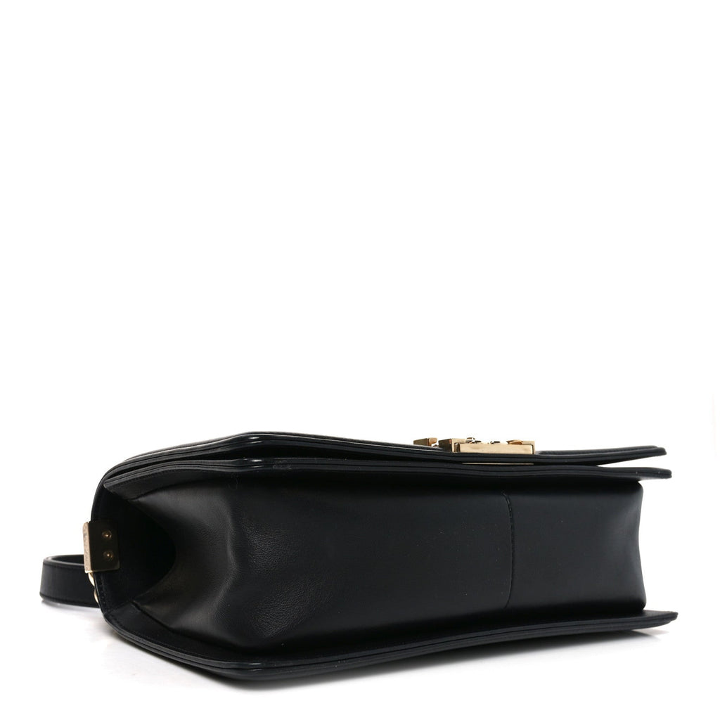 Chanel Lambskin Quilted Medium Boy Flap Black