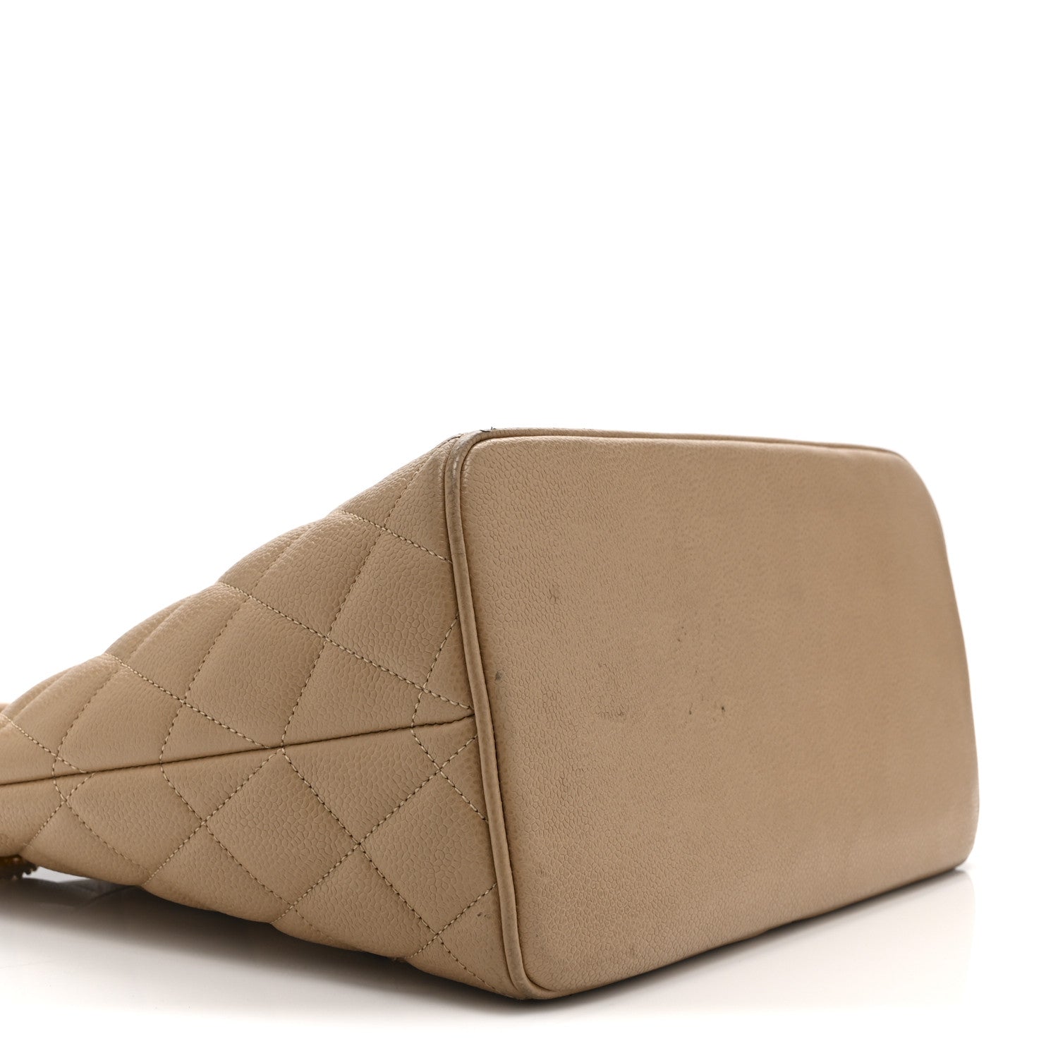 Chanel Caviar Quilted Medallion Tote Beige