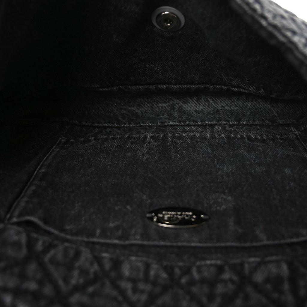 Chanel Denim Quilted Denimpression Flap Grey Black