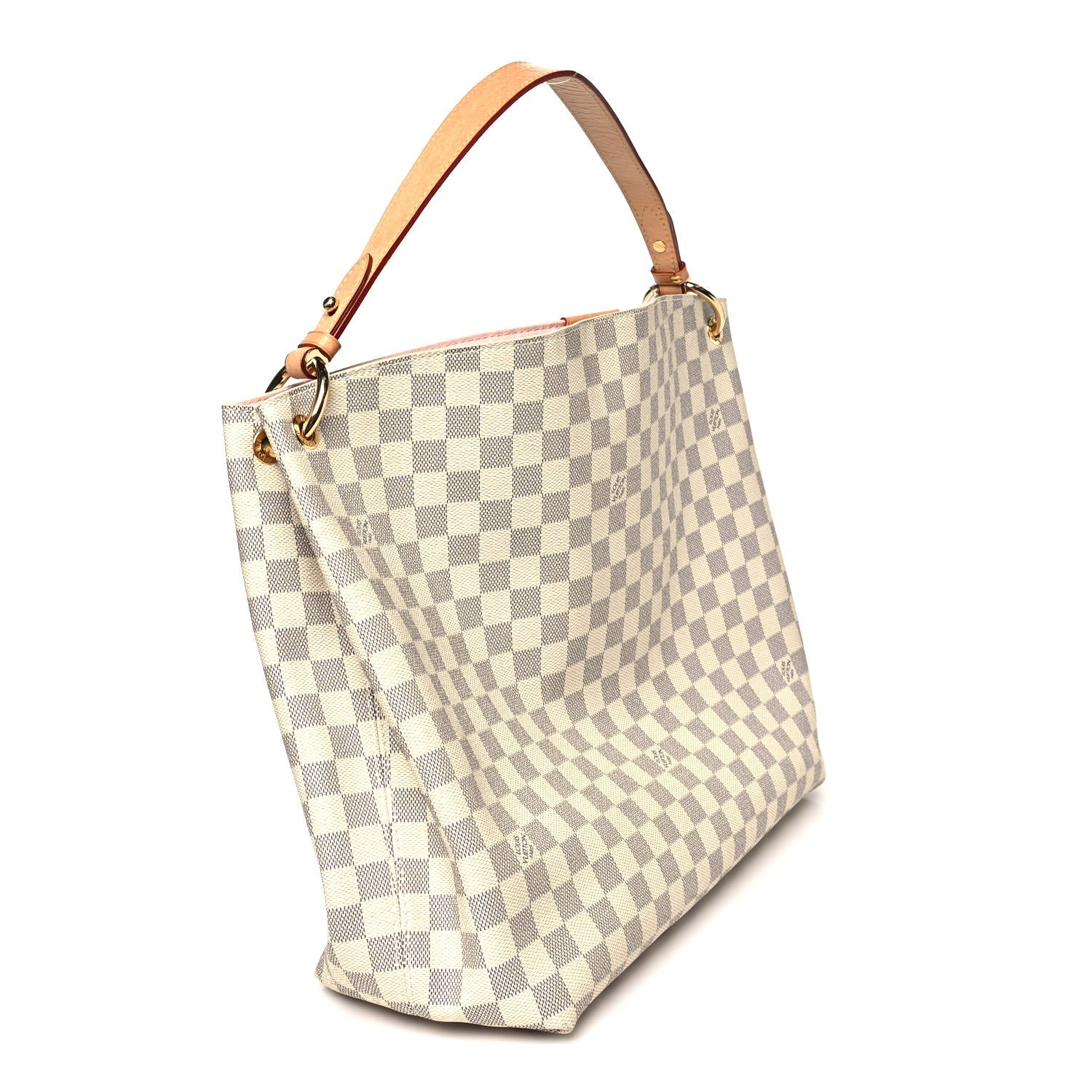 Louis Vuitton Damier Azur Graceful MM Rose Ballerine