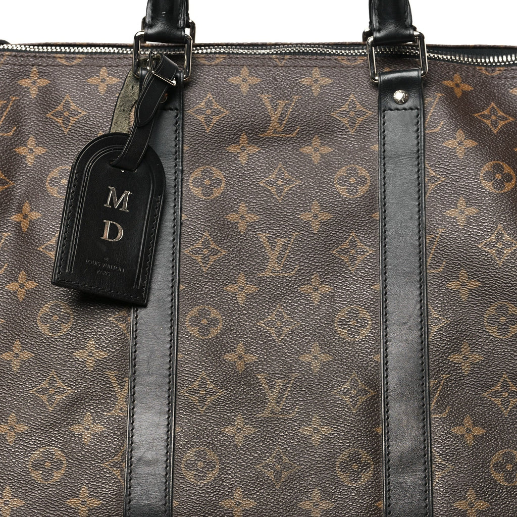 Louis Vuitton Monogram Macassar Keepall Bandouliere 55