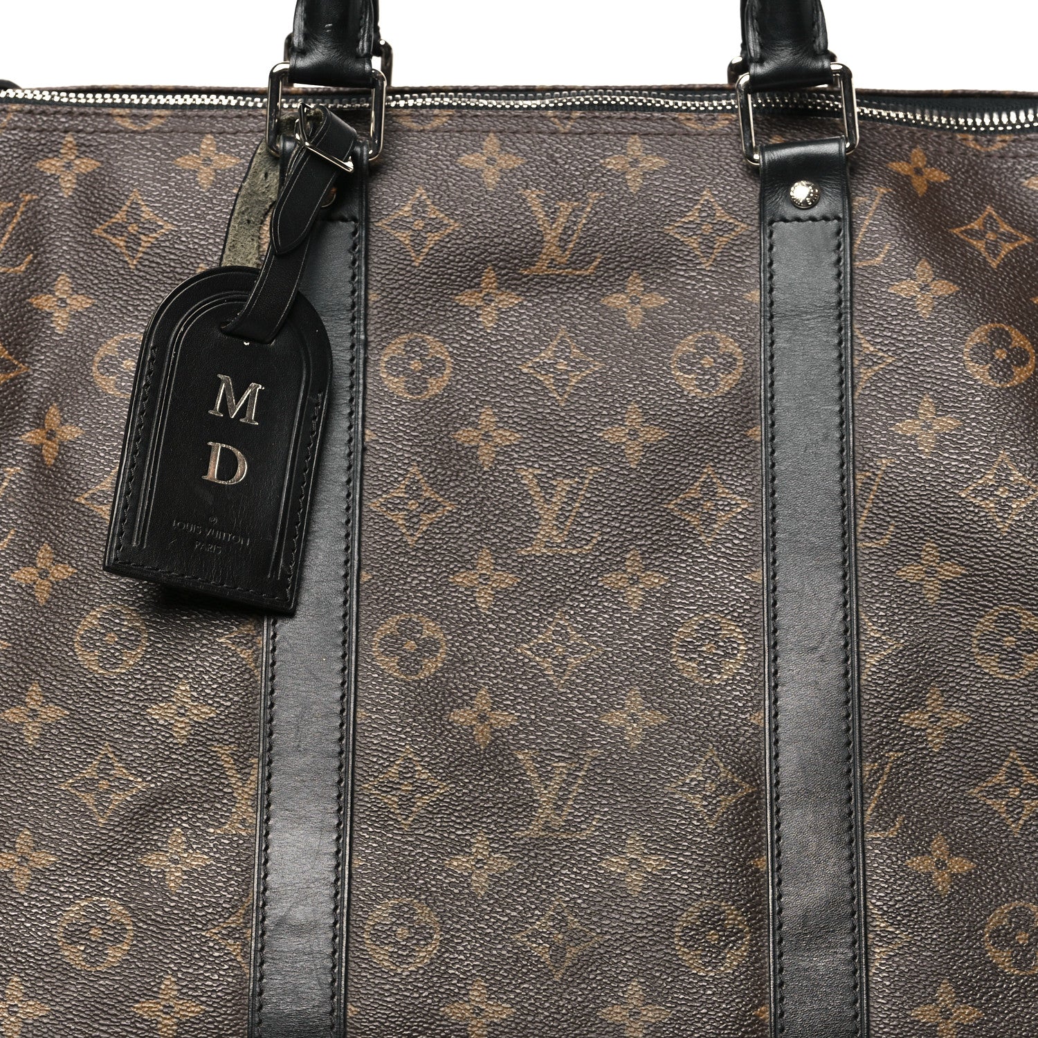Louis Vuitton Monogram Macassar Keepall Bandouliere 55