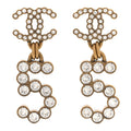 Metal Crystal City of Lights No 5 Drop Earrings Gold