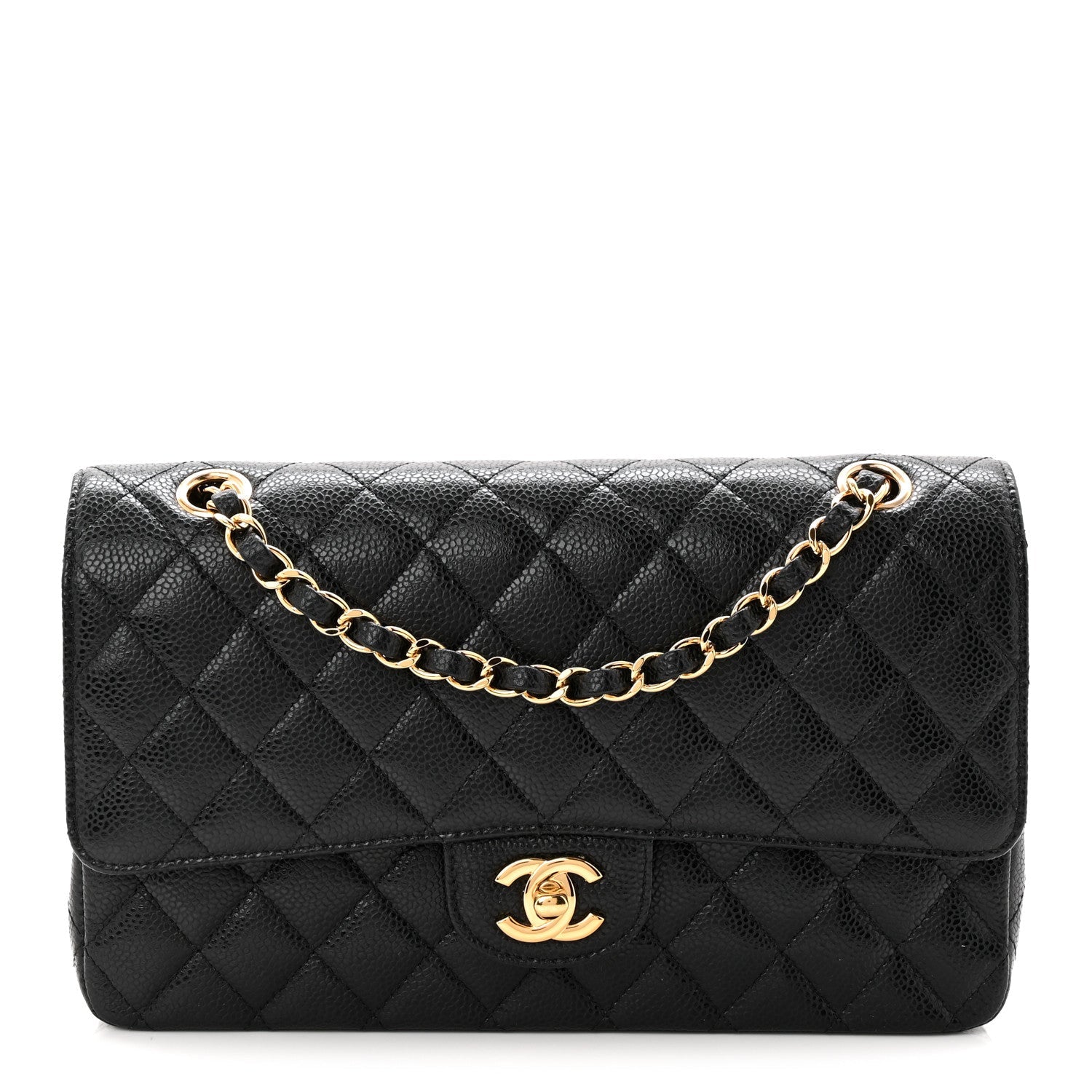 Chanel Caviar Quilted Medium Double Flap Black