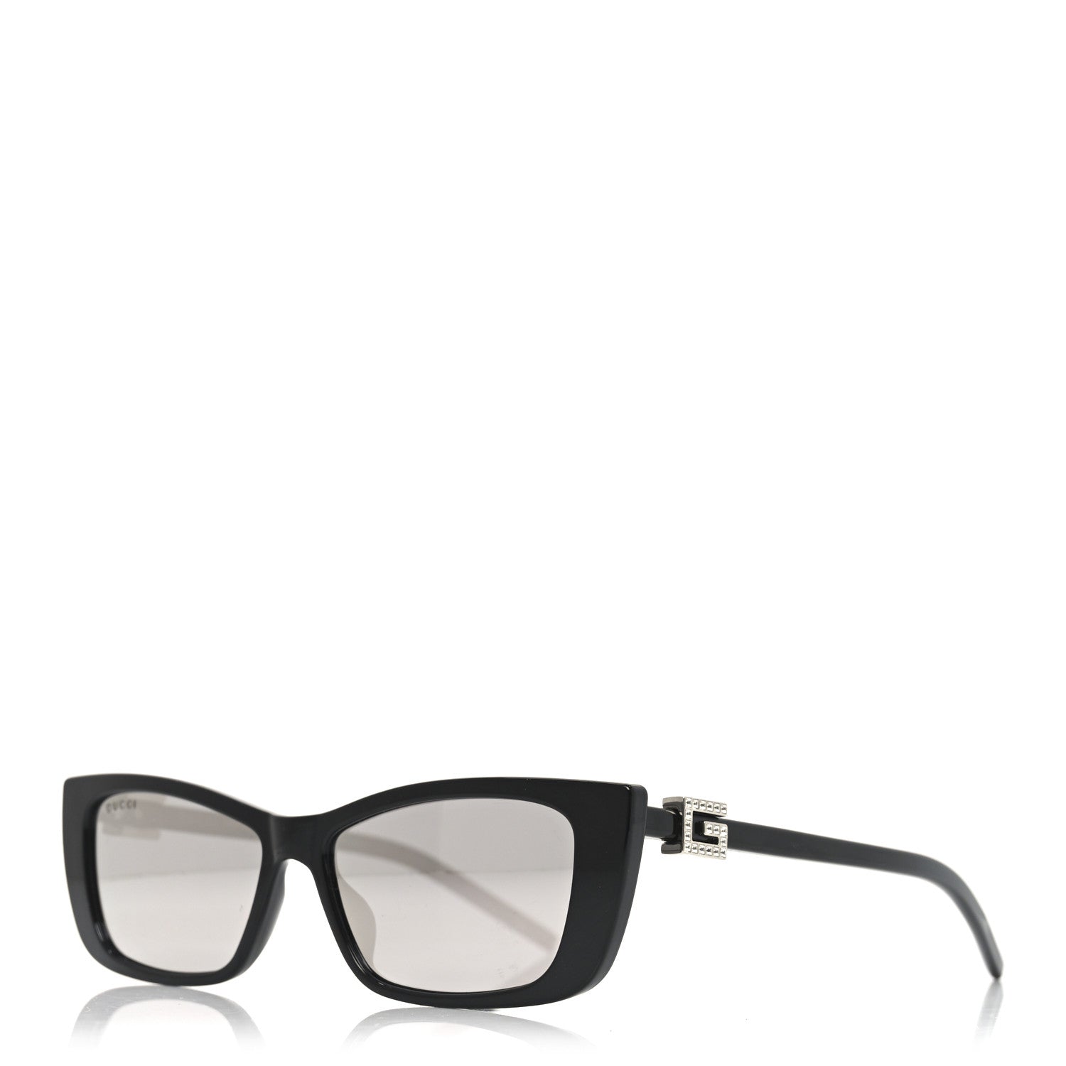 Gucci Acetate Crystal Rectangle Sunglasses GG1681S Black