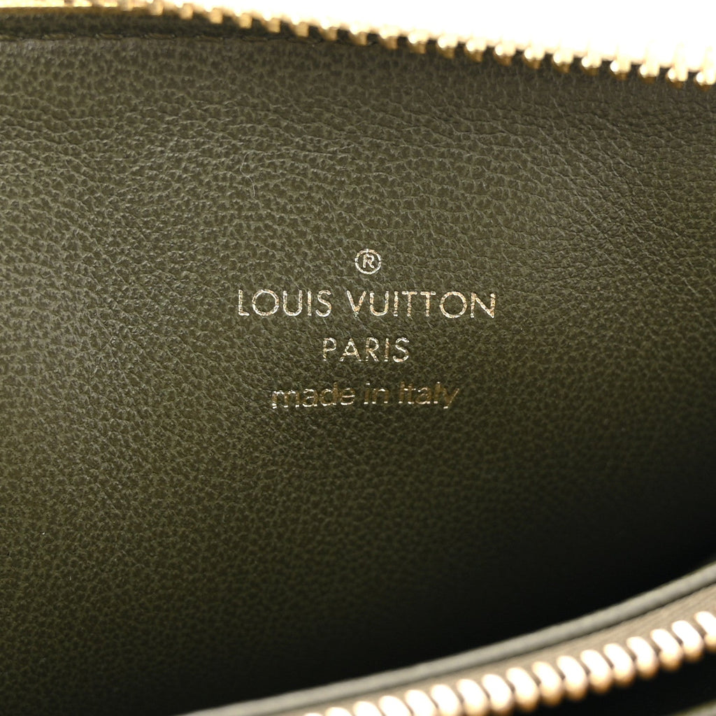 Louis Vuitton Lambskin Embossed Monogram Coussin PM Beige Cream