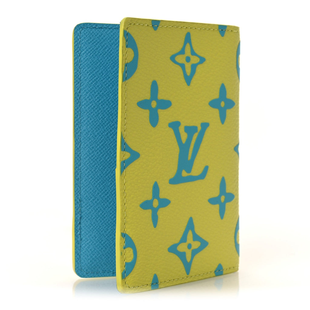 Louis Vuitton Monogram Playground Pocket Organizer Lime