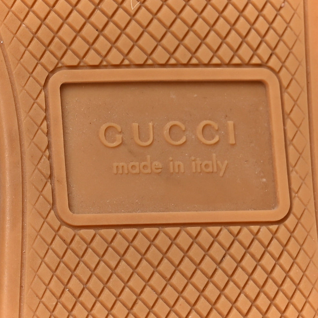 Gucci Lurex Calfskin Web GG Monogram Mens Falacer Sneakers 9 Iridescent Blue Iridescent Red Silver