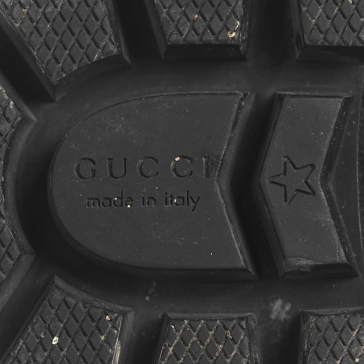 Gucci Magnum Calfskin Pearl Lace Up Combat Ankle Boots 36.5 Black