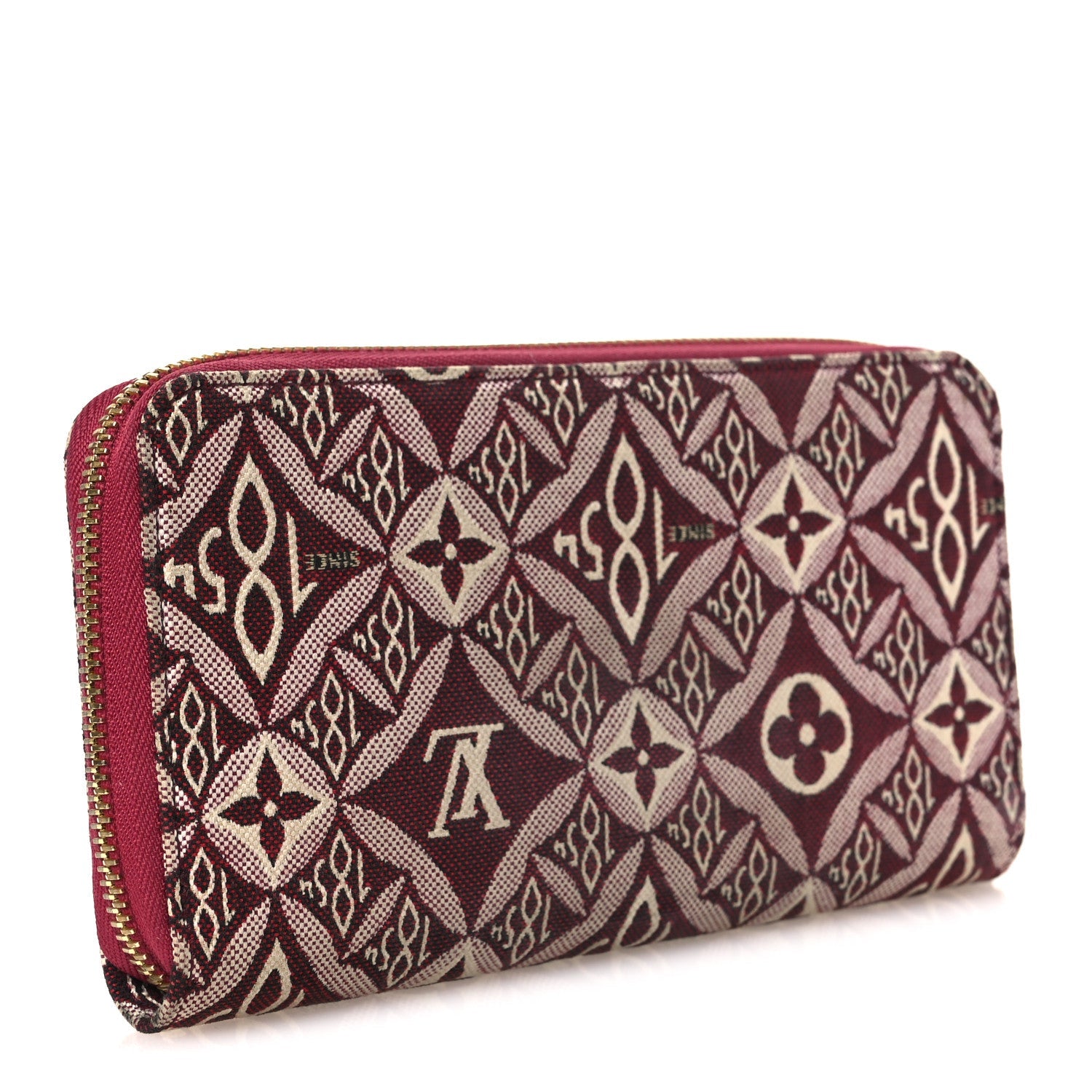Louis Vuitton Jacquard Since 1854 Zippy Wallet Bordeaux