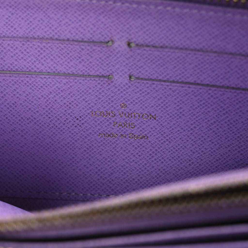 Louis Vuitton Damier Ebene Illustre Zippy Wallet Violet