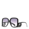 Gucci Acetate Rectangle Frame Sunglasses GG1326S Black