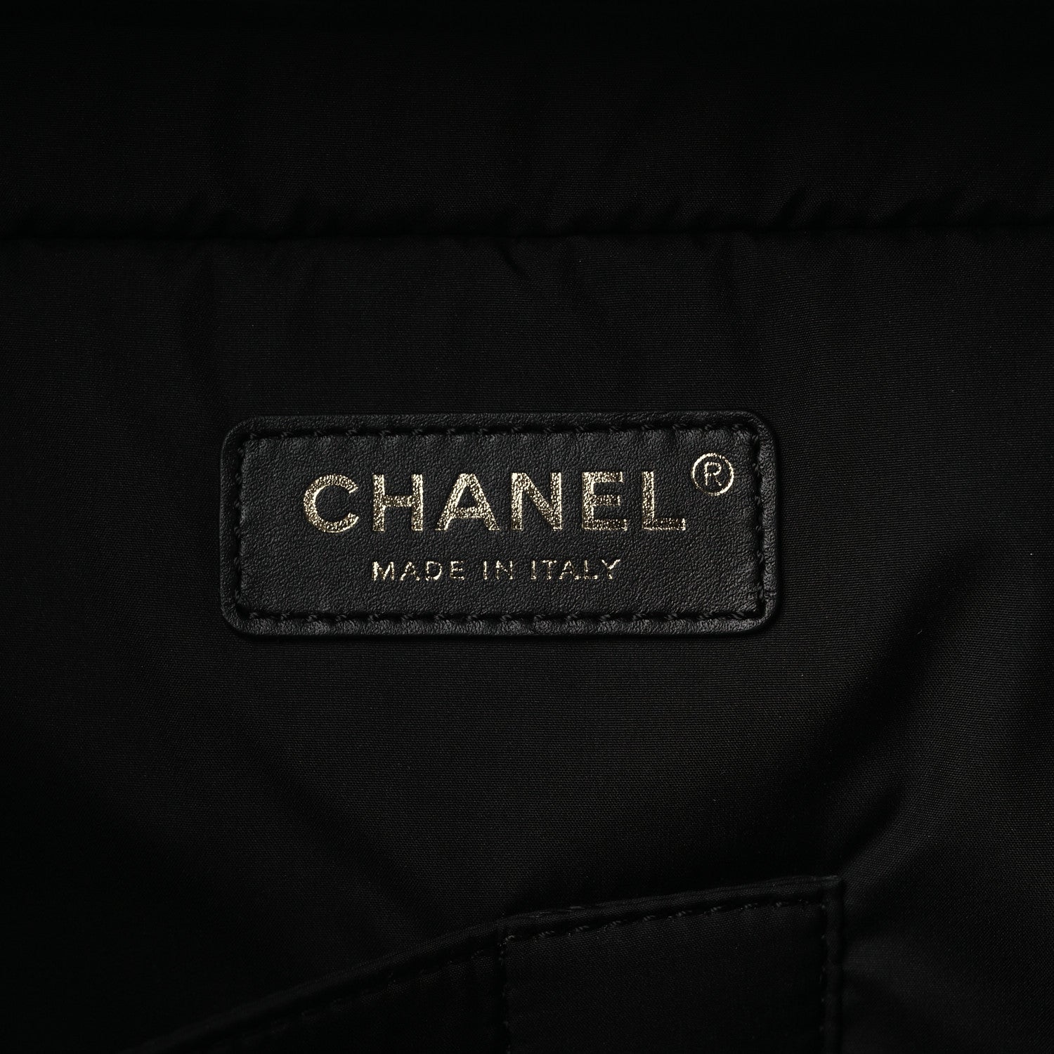 Chanel Shiny Grained Calfskin Quilted Large Travel Bowling Bag Black