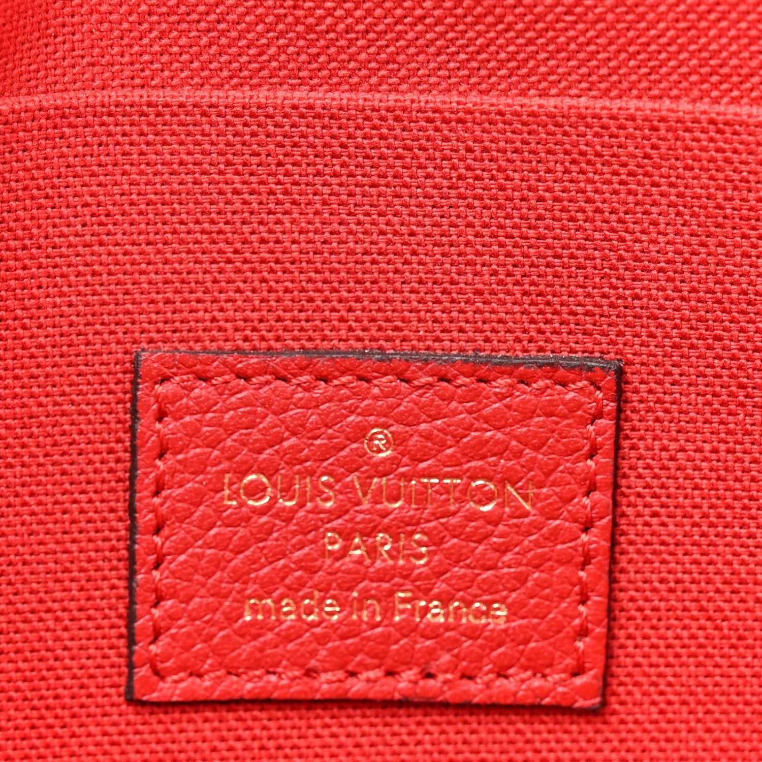 Louis Vuitton Empreinte Pochette Felicie Chain Wallet Scarlet