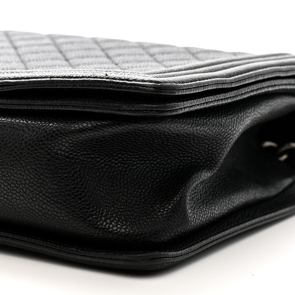 Chanel Caviar Quilted New Medium Boy Flap Black