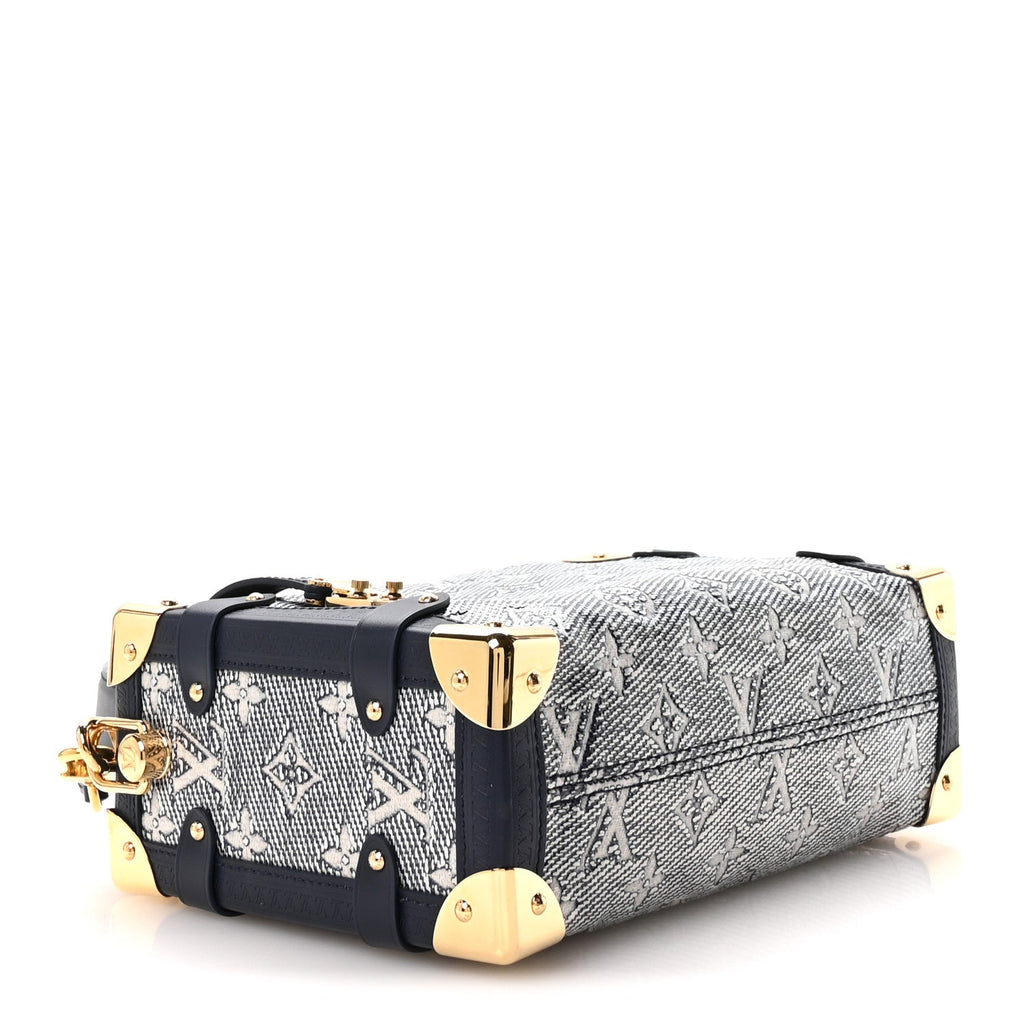 Louis Vuitton Monoglam Side Trunk MM Blue