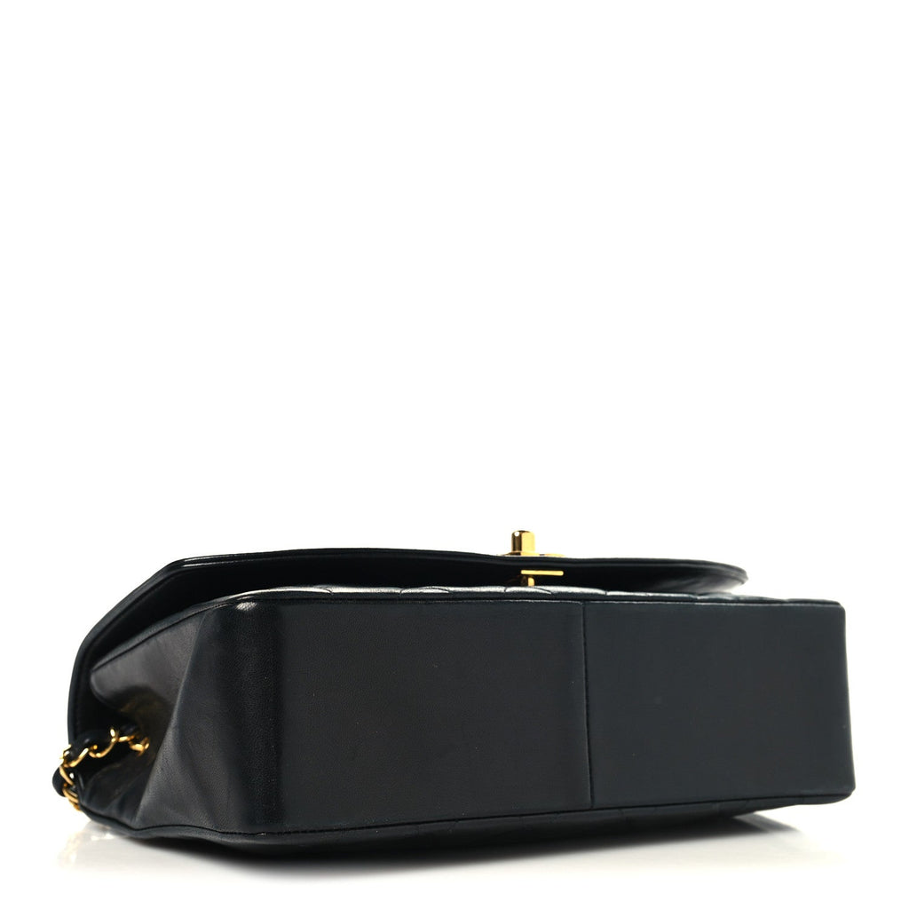 Chanel Lambskin Quilted Medium Single Flap Black