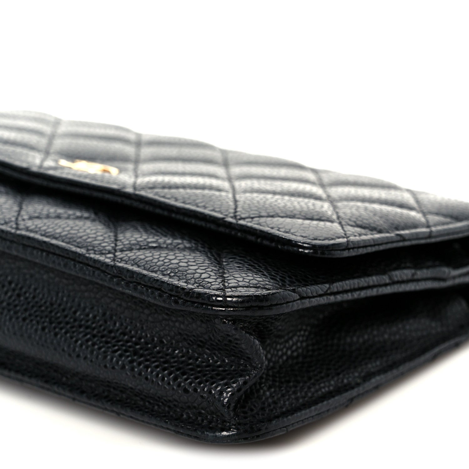 Chanel Caviar Quilted Wallet on Chain WOC Black