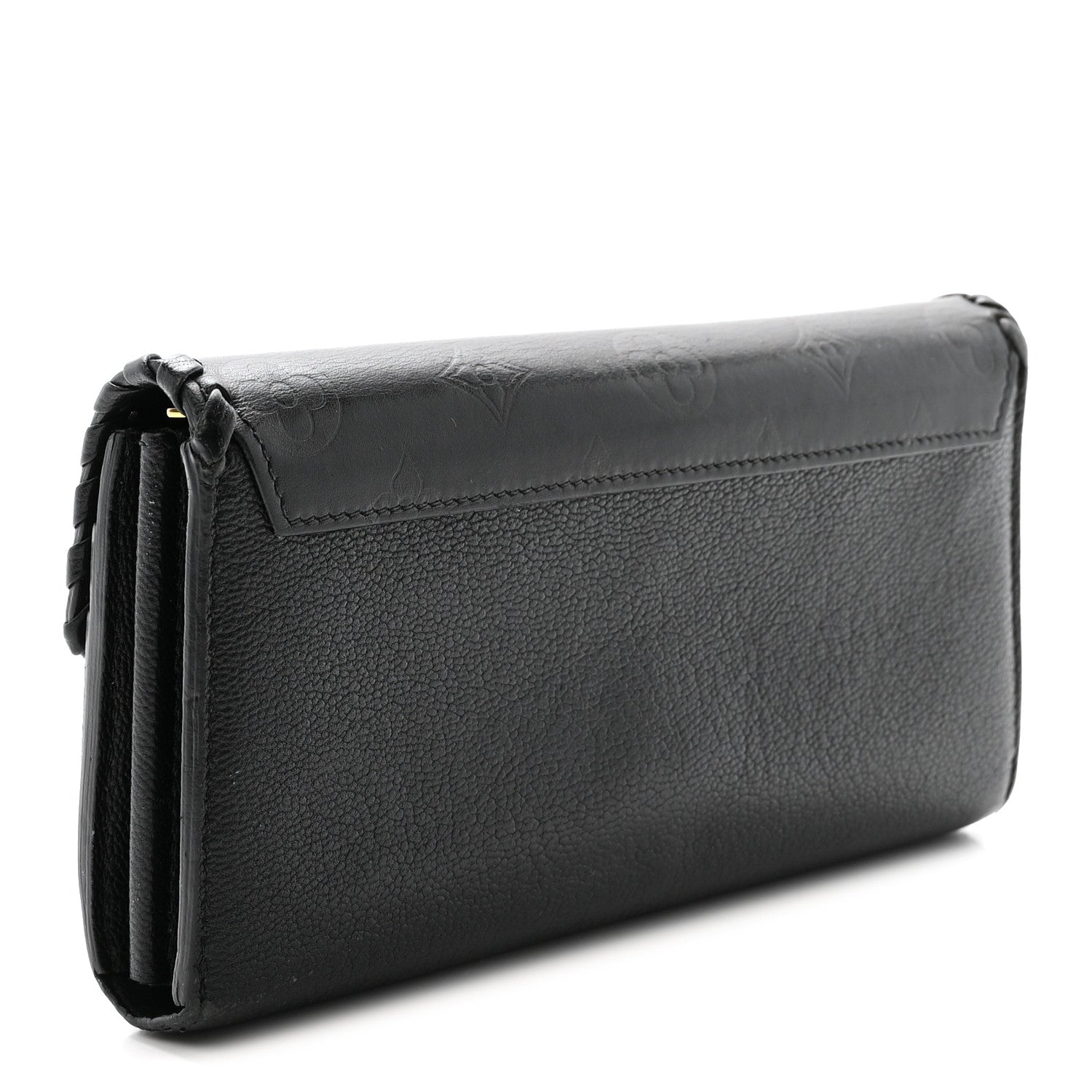 Louis Vuitton Monogram Cuir Plume Very Wallet Black