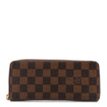 Louis Vuitton Damier Ebene Clemence Wallet Cherry