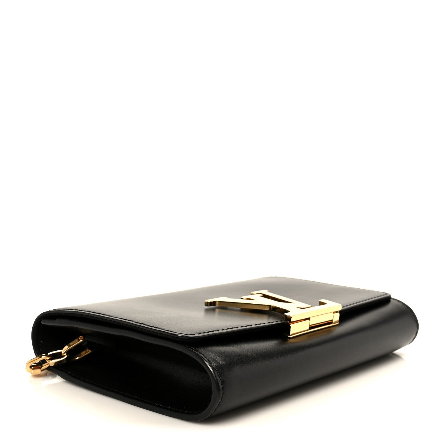 Louis Vuitton Calfskin Chain Louise GM Black