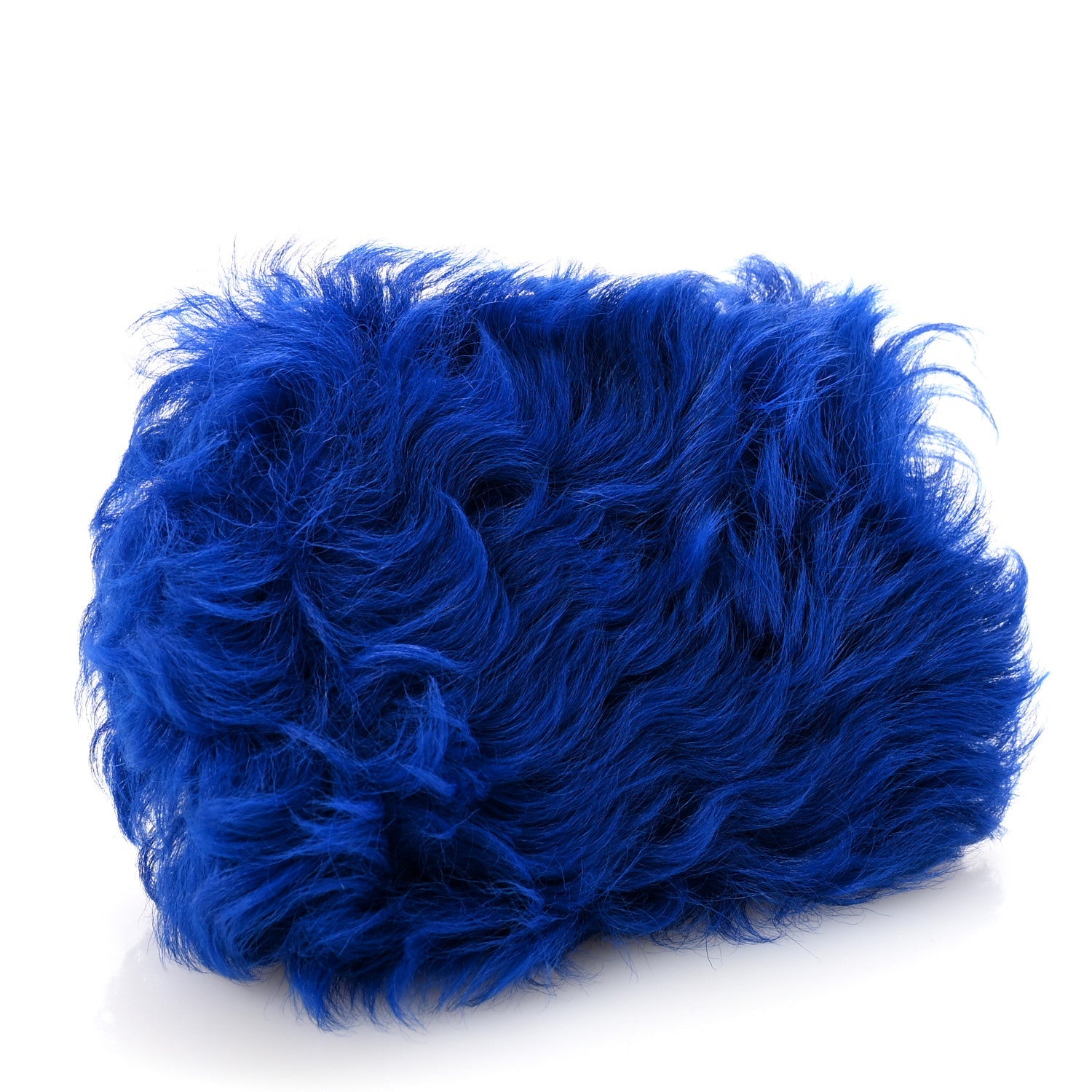 Chanel Shearling Lambskin CC Hook Card Holder Blue