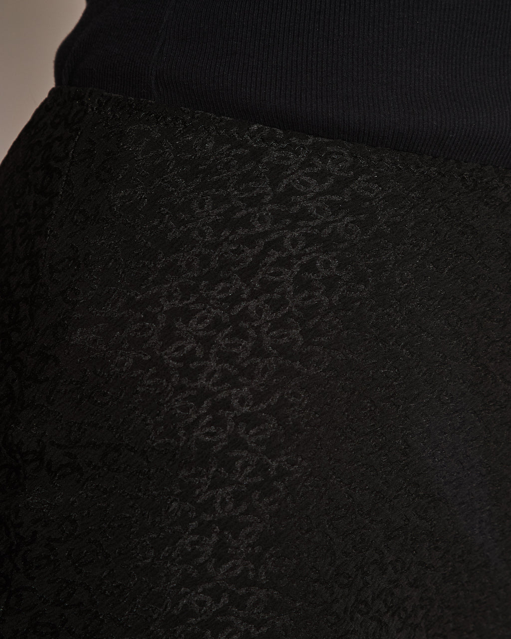 Chanel Black Silk Micro Shorts with CC Logo Prints Size FR 36 (UK 8)
