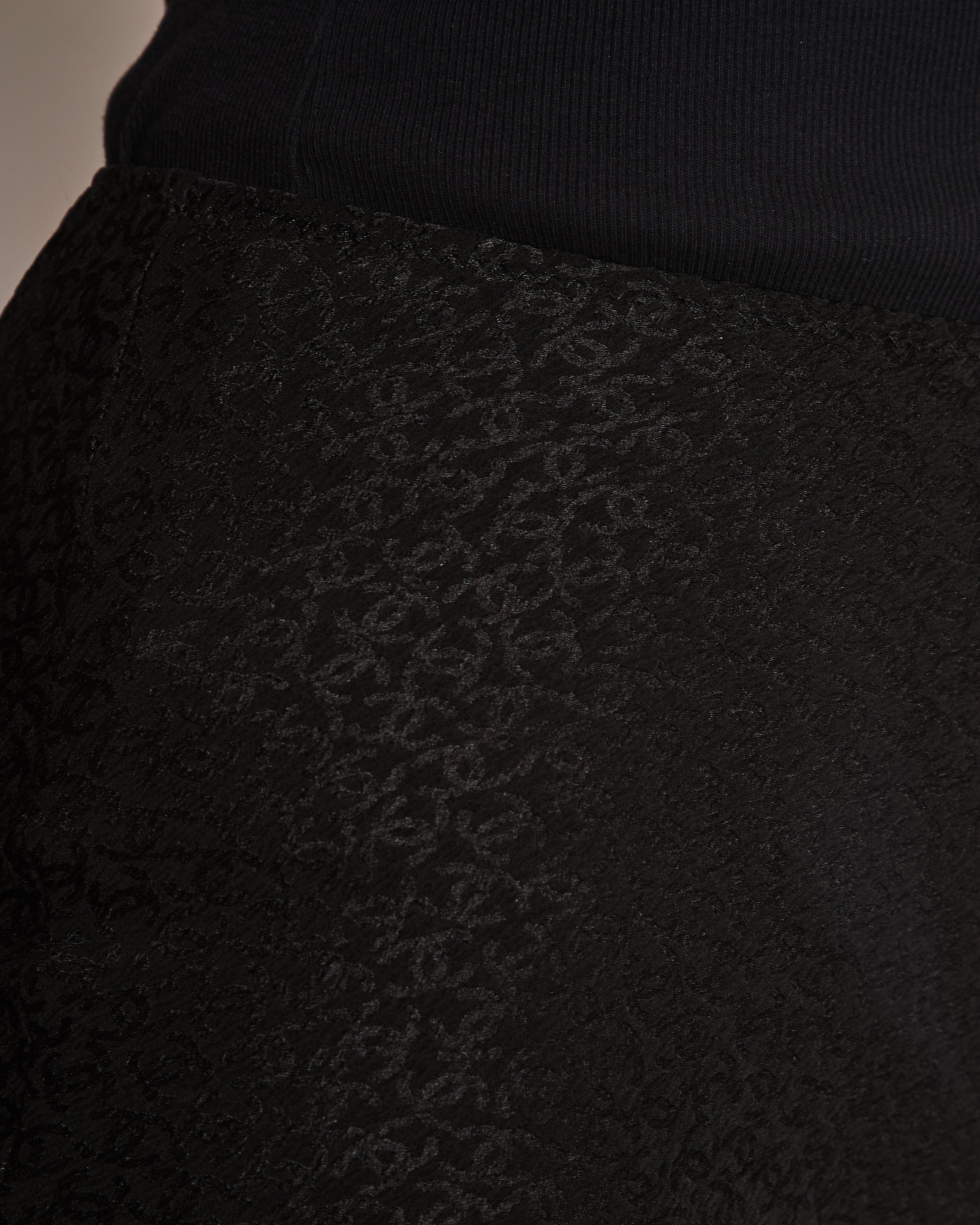 Chanel Black Silk Micro Shorts with CC Logo Prints Size FR 36 (UK 8)