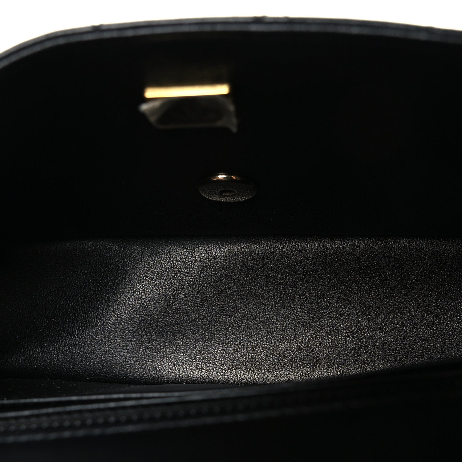 Chanel Lambskin Quilted Mini Rectangular Flap Black