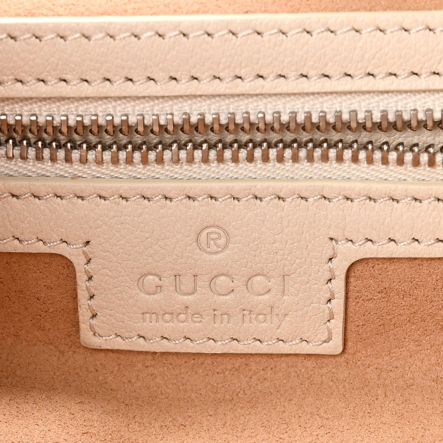 Gucci Goatskin Small GG Monochrome Aphrodite Shoulder Bag Mystic White