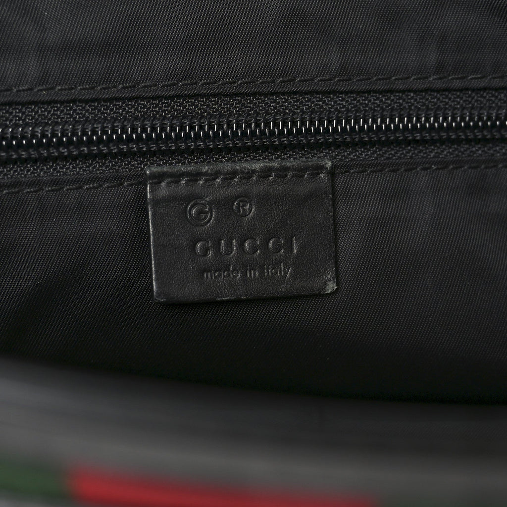 Gucci Techno Canvas Web Vertical Tote Black
