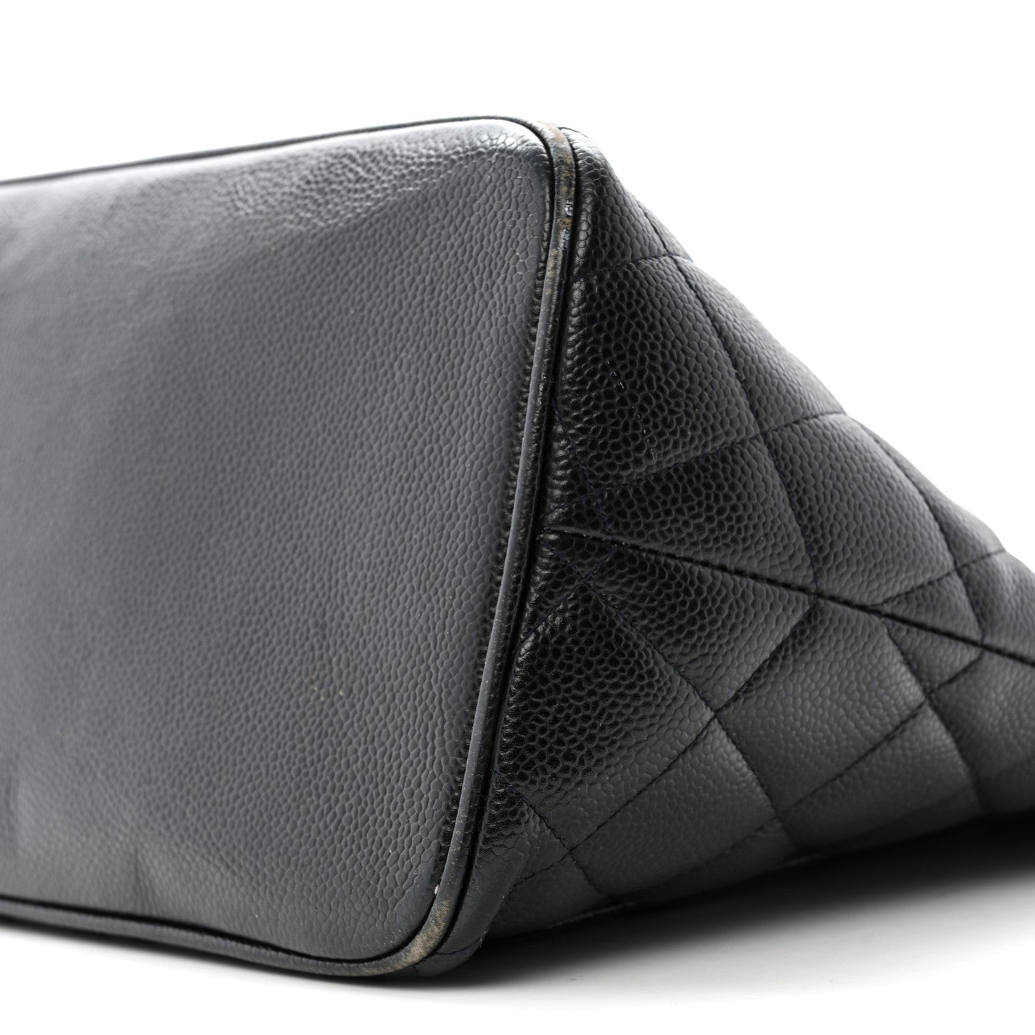 Chanel Caviar Quilted Medallion Tote Navy