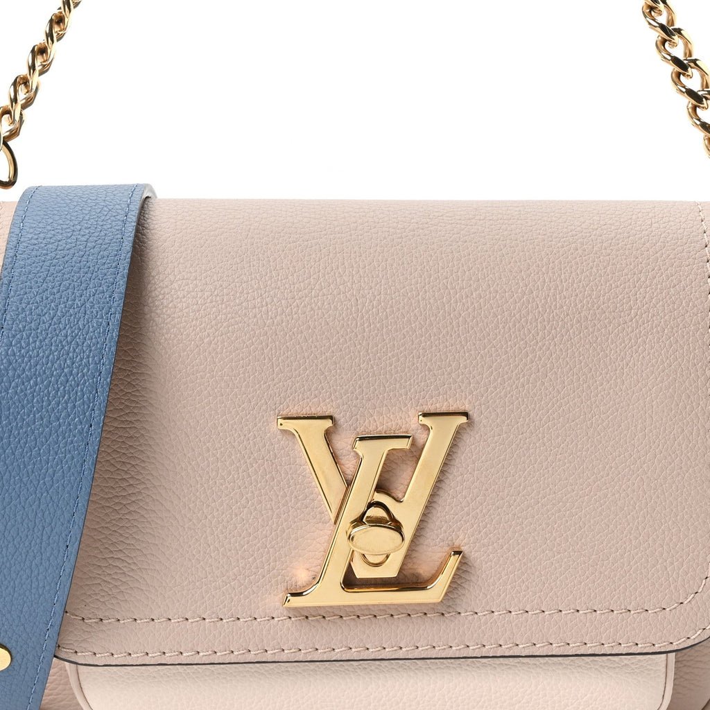 Louis Vuitton Grained Calfskin Lockme Tender Greige