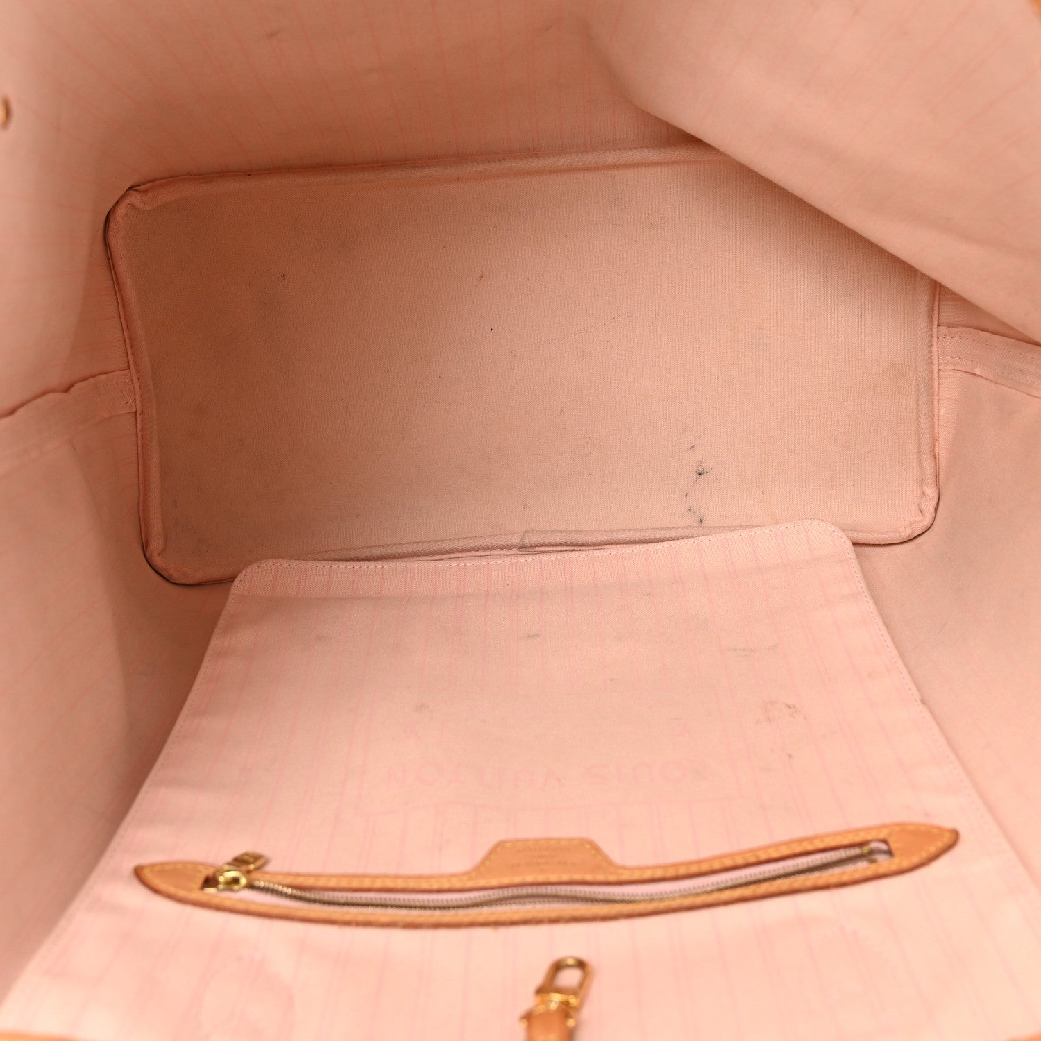 Louis Vuitton Damier Azur Neo Neverfull GM Rose Ballerine