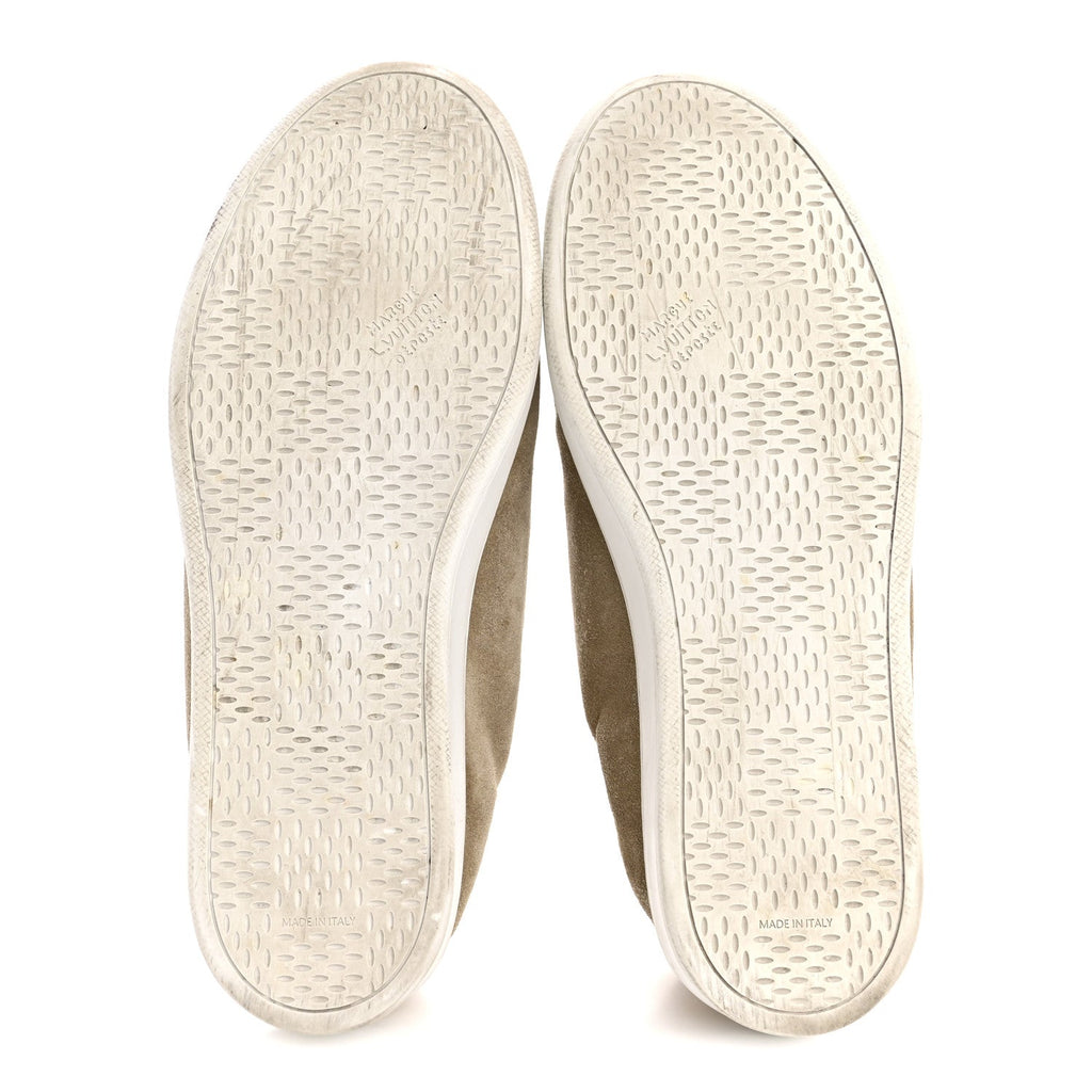 Louis Vuitton Suede Calfskin LV Soft Sneakers 9 Beige