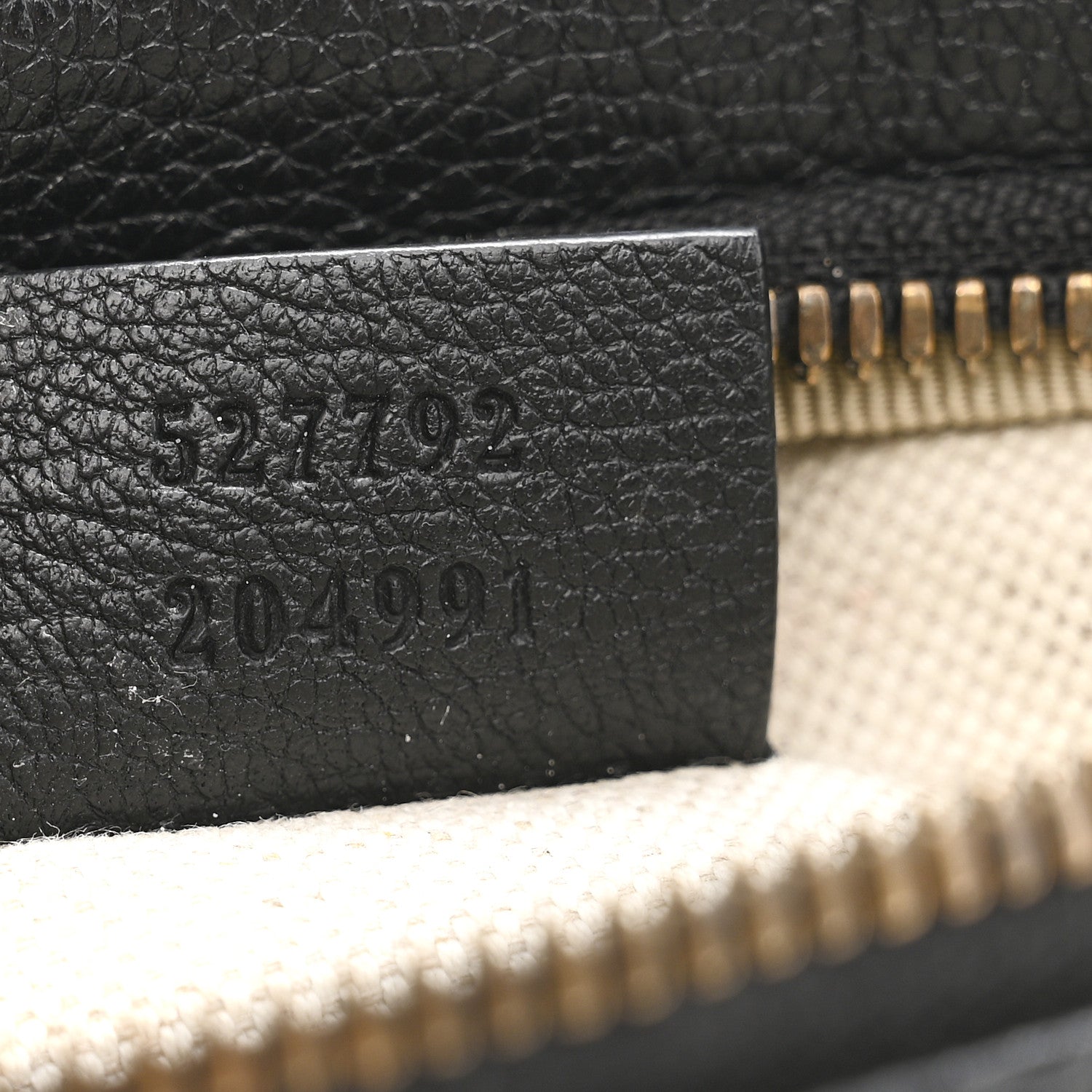Gucci Grained Calfskin Small Logo Belt Bag Black