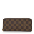 Louis Vuitton Damier Ebene Clemence Wallet Cherry