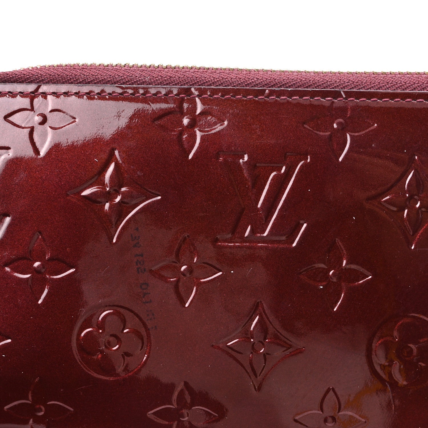 Louis Vuitton Vernis Zippy Wallet Rouge Fauviste