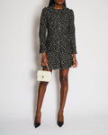 Chanel 13A Black and White Tweed Collar Jacket and Skirt Set with CC Logo Button Detail Size FR 38 (UK 10)