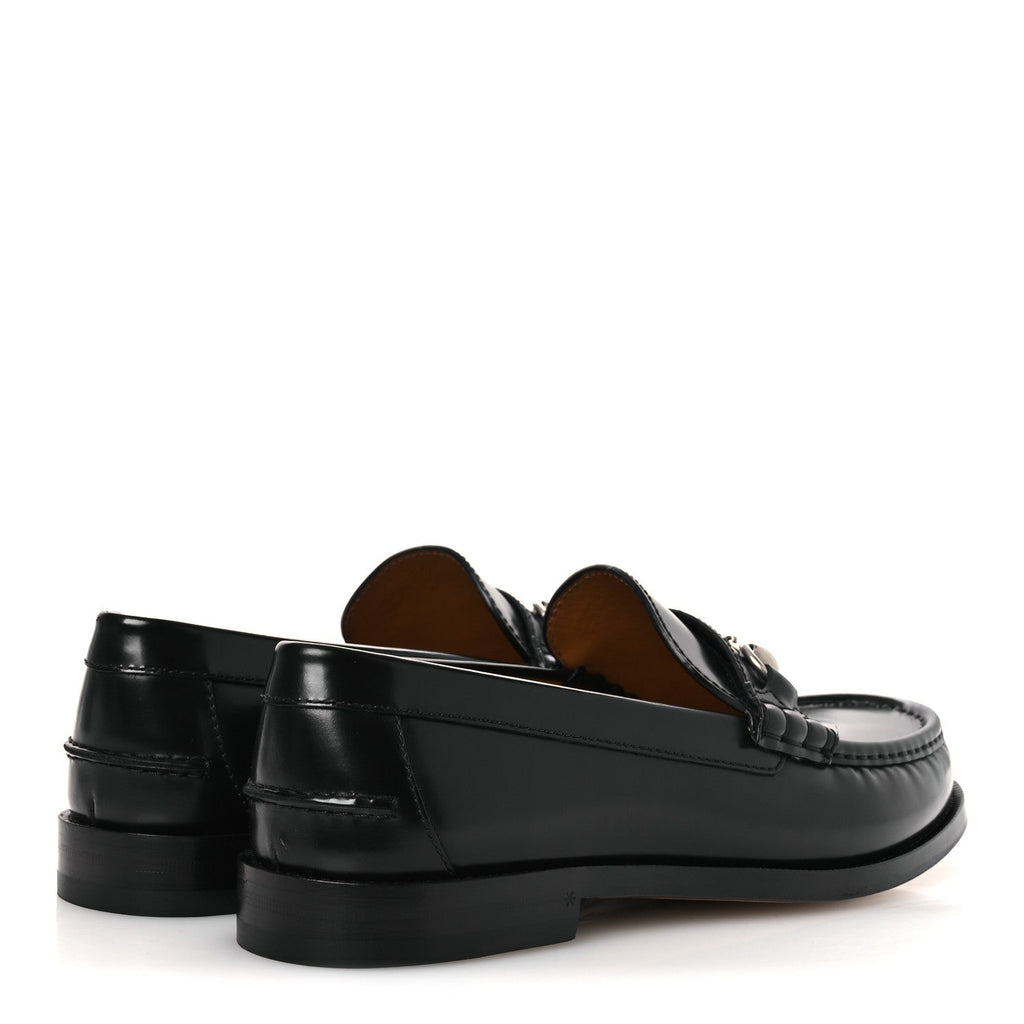Gucci Millennial Ribot Mens Horsebit Loafers 9.5 Black