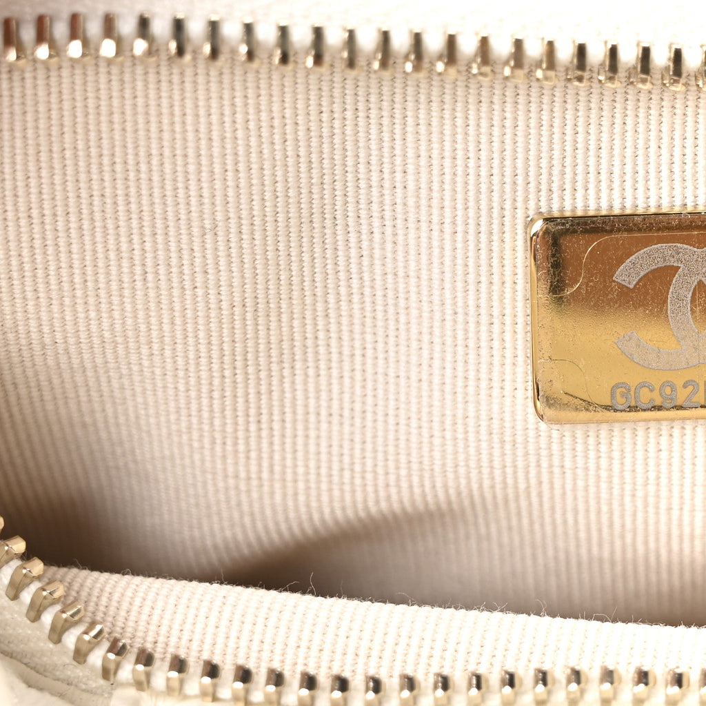 Chanel Lambskin Quilted Mini Bow Bag White