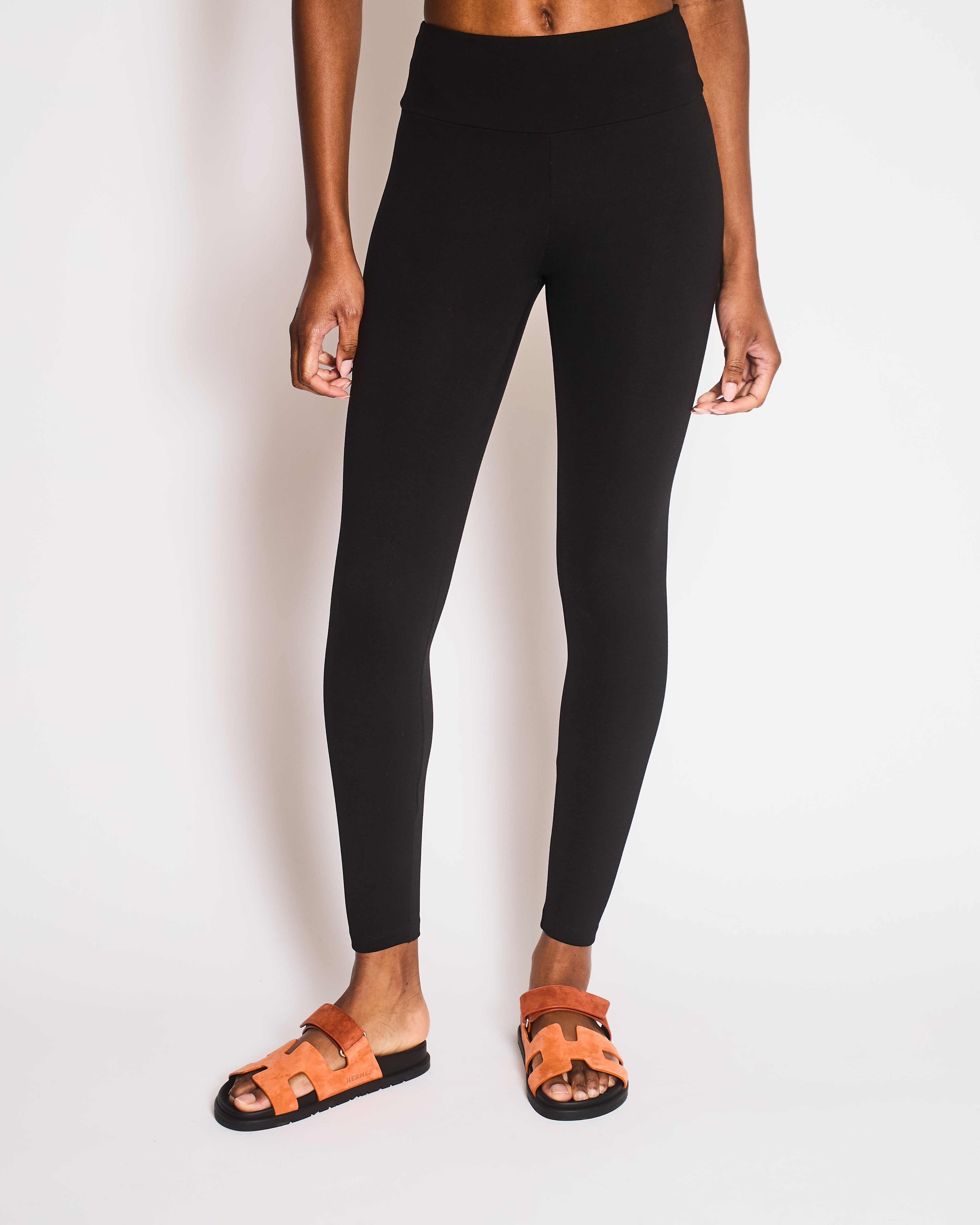 Chanel Black Plain Leggings Size FR 34/36 (UK 6/8)