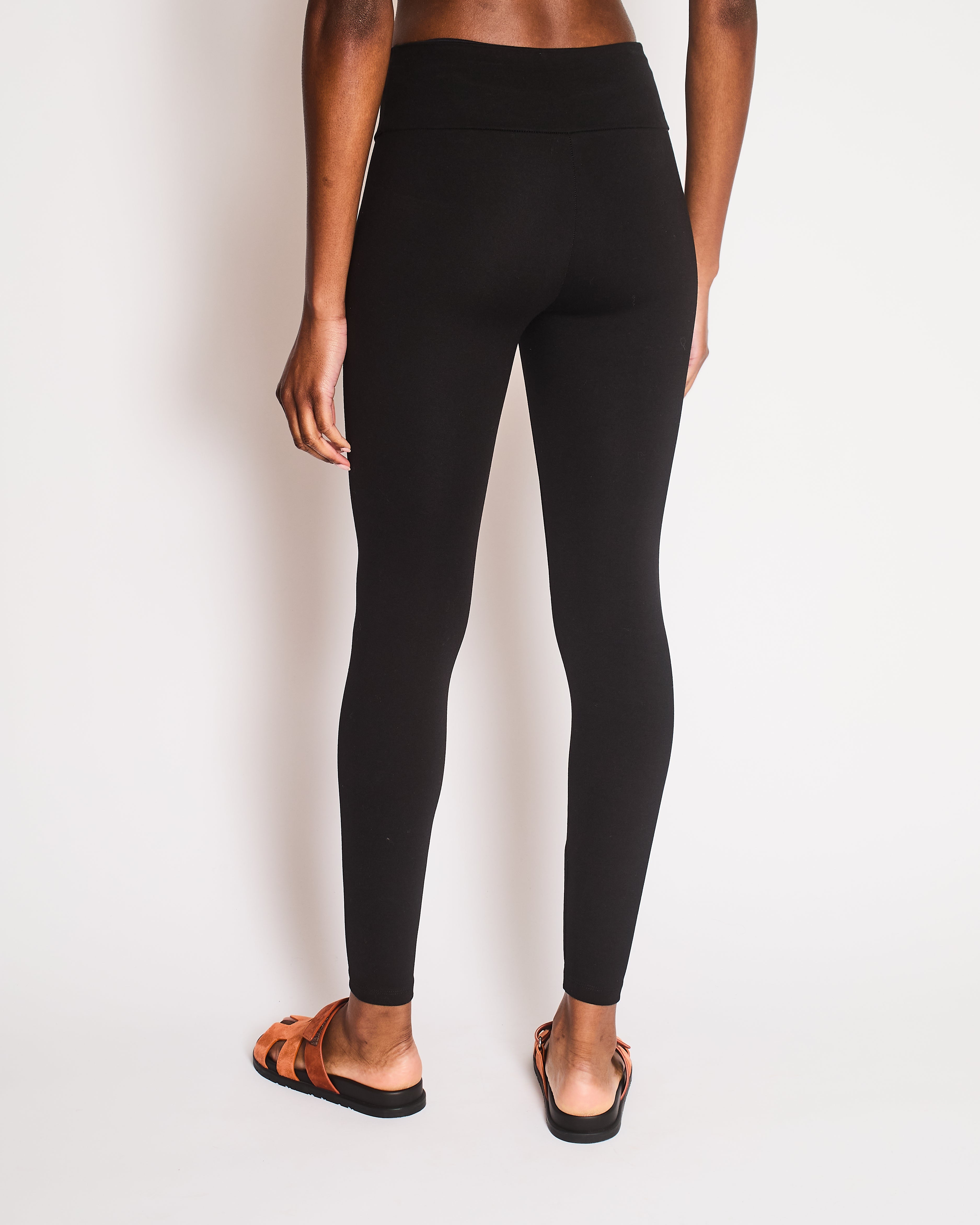 Chanel Black Plain Leggings Size FR 34/36 (UK 6/8)