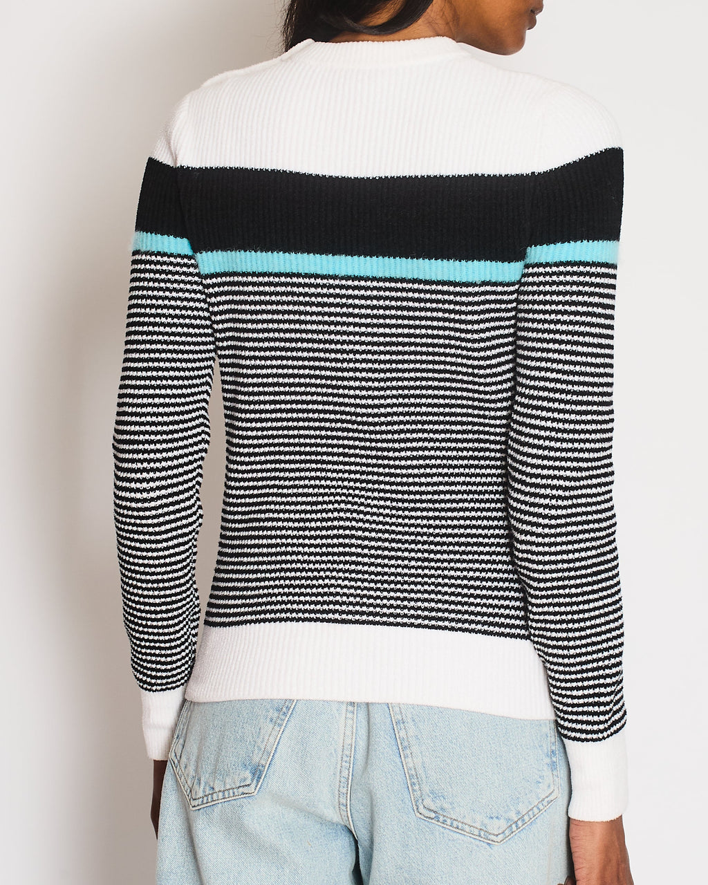 Chanel 22/B CC Striped Long Sleeve Jumper Size FR 36 (UK 8)