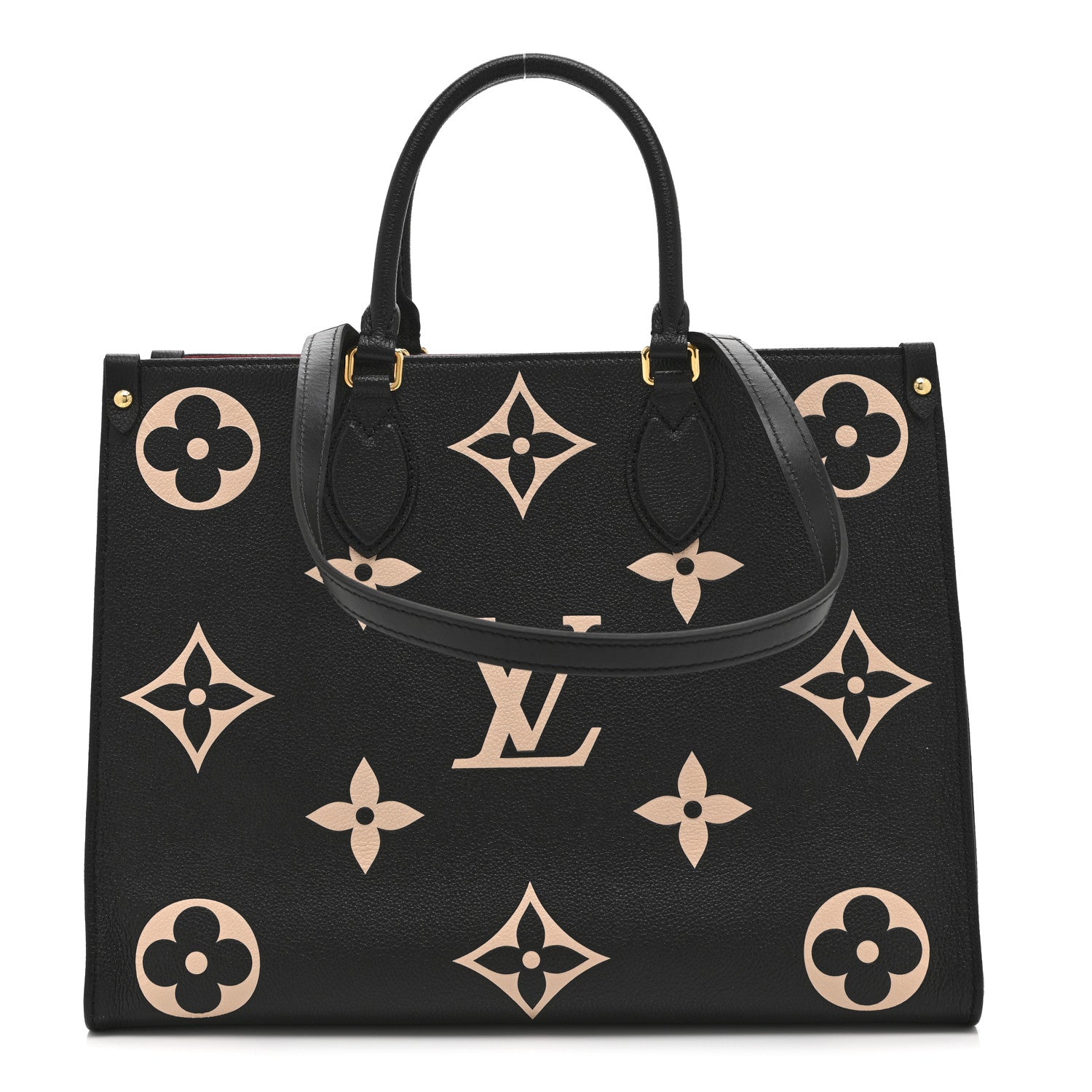 Louis Vuitton Empreinte Monogram Giant Onthego MM Black Beige