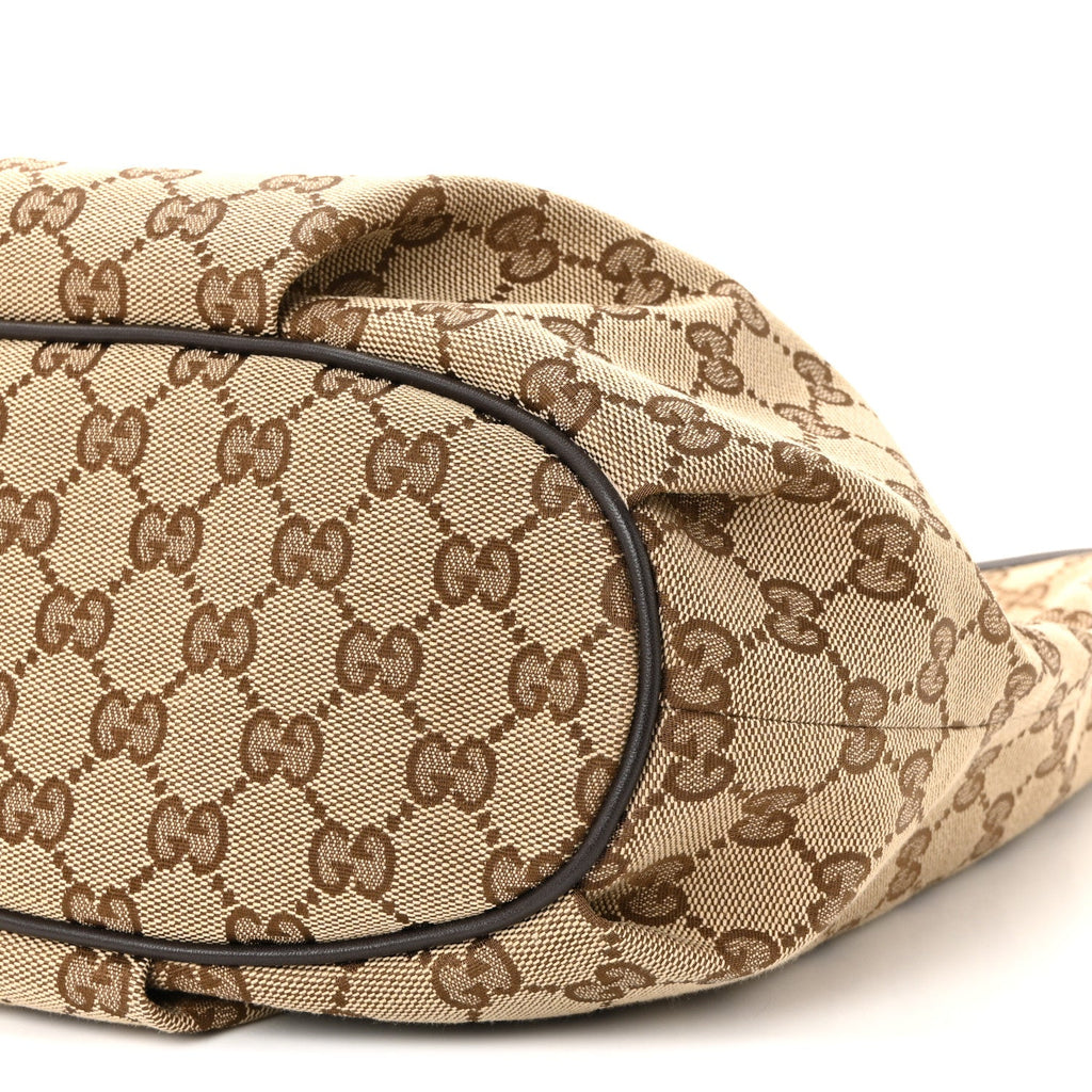 Gucci Monogram Messenger Bag Dark Brown
